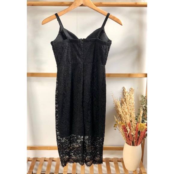 Lulus Versailles Black Lace Bodycon Midi Dress - Picture 2 of 10